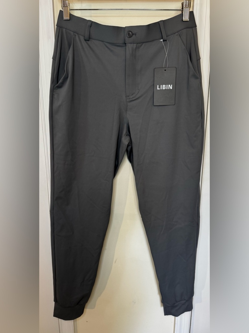 LIBIN Black Stretch golf jogger Pants